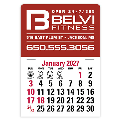 Stick-Up Calendar (Rectangle)