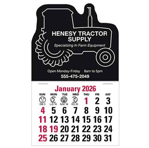 Stick-Up Calendar Tractor