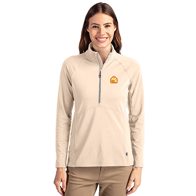 Cutter & Buck Adapt Eco Knit Stretch Recycled Women's Half Zip Pullover