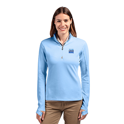 Cutter & Buck Traverse Stretch Quarter Zip Women's Pullover