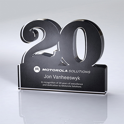 Freestanding 20 Anniversary Award