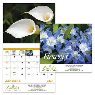 Flowers Calendar - Stapled