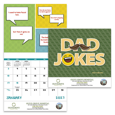 Dad Jokes Calendar - Stapled