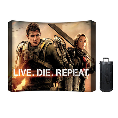 10' Curved Fabric PopUp Display + Hardware