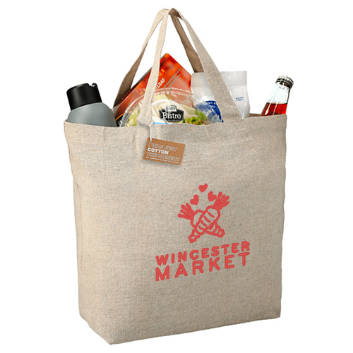 Recycled 5 oz. Cotton Twill Grocery Tote