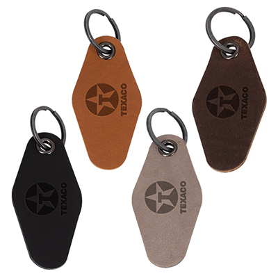 Traverse Peninsula Leather Keychain