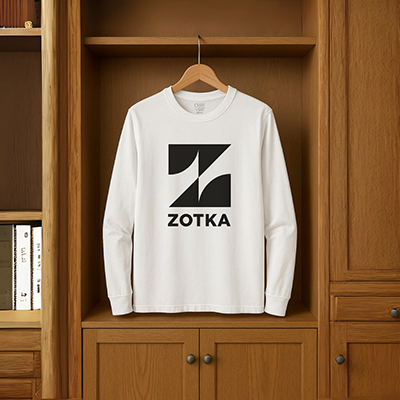 Port & Company® Youth Long Sleeve Core Cotton Tee (White)