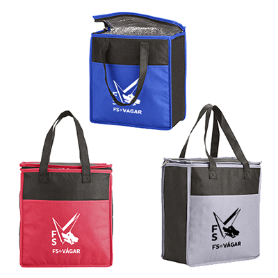 Two-Tone Flat Top Insulated Grocery Tote