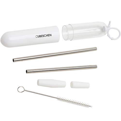 Paloma 5-Piece Stainless Steel Straw Set