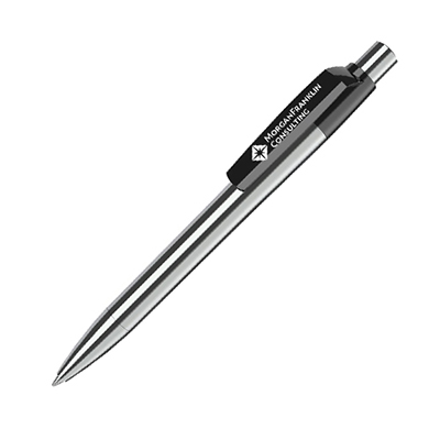 Maxema Metal Chrome Pen - Blue Ink