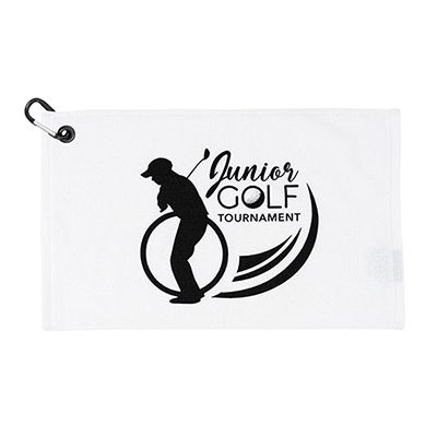 Junior Golf Towel - White