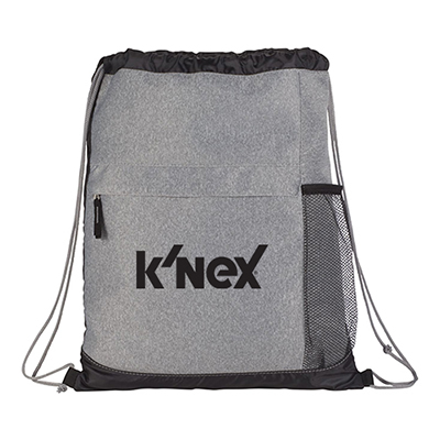 Heather Melange Drawstring Bag