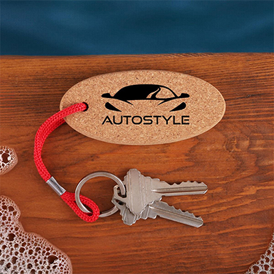 Cork Floating Key Tag