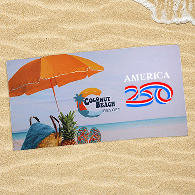 Sublimated RPET Beach Towel
