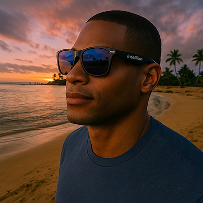 Rimless Reflective Sunglasses