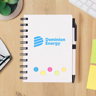 EcoNote Milk Carton Journal Book with Sticky Note and Pen