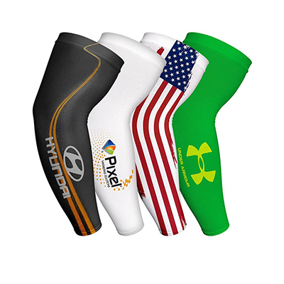 Sublimated Seamless Polyester Cooling Compression Sleeve
