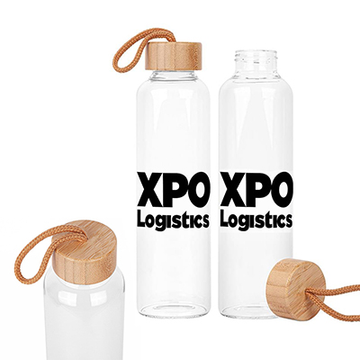 18 oz. Vidro Glass & Bamboo Bottle