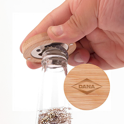 Bamboo Bottle Opener with Magnetic