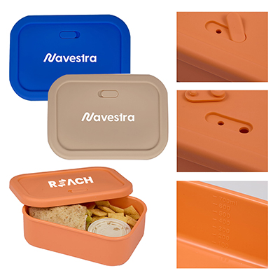 24 oz. Silicone Food Storage Box with Air Valve