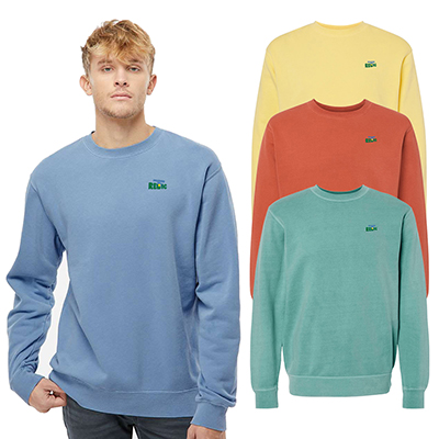 Independent Trading Co. Midweight Pigment-Dyed Crewneck Sweatshirt