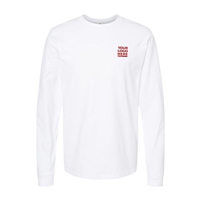Tultex Heavyweight Jersey Long Sleeve T-Shirt (White)