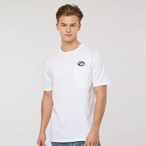 Tultex Heavyweight Jersey Pocket T-Shirt (White)