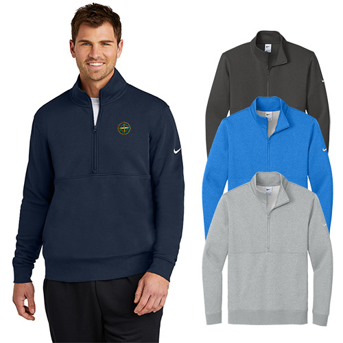 Nike Club Fleece Sleeve Swoosh 1/2-Zip Pullover