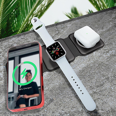 Foldable 3 In 1 Charger