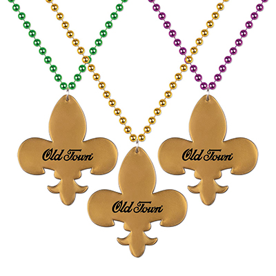 Fleur De Lis Medallion Beads