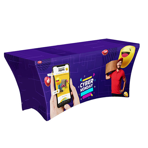 8 ft 4 Sided Stretch Table Cover
