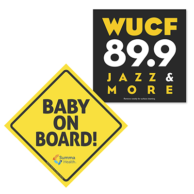 Car Sign Square Magnet 4x4