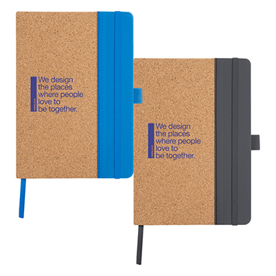 Hickory Cork & Recycled PU Notebook