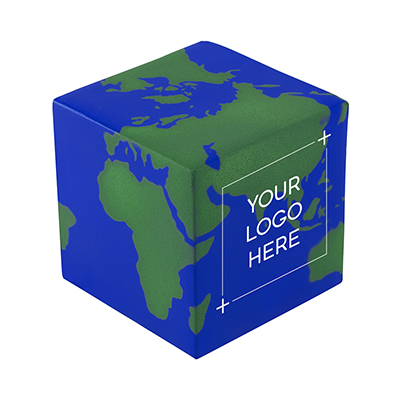 Earth Cube Shape Stress Ball
