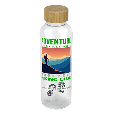 22 oz Recycled RPET Bottle With Bamboo Cap