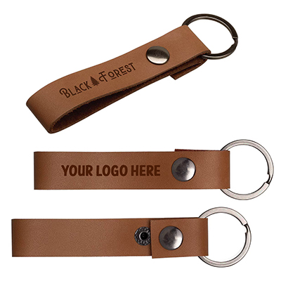 Leather Snap Keytag