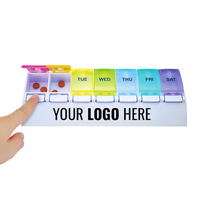 Weekly Push Button Pill Tray