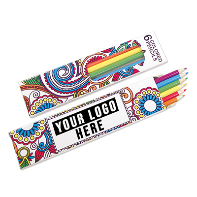 6 Pack Colored Pencils