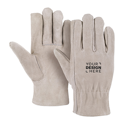 Premium Suede Leather Gloves with Elastic Top