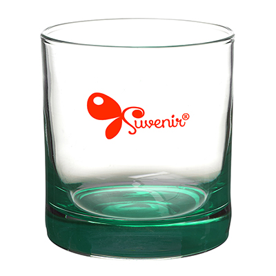 10.5 oz Lexington Rocks Whiskey Glass with Color Bottom