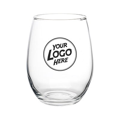 Liquid Lunch 15 oz Stemless Wine Glasses