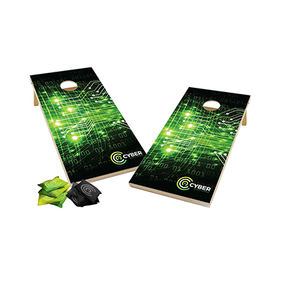 Wood Cornhole, Dye Sublimated Bean Bags