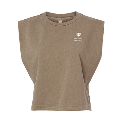 American Apparel Women's Garment-Dyed Heavyweight Muscle Tee