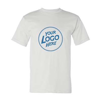 Bayside Unisex USA-Made Heavyweight T-Shirt (White)