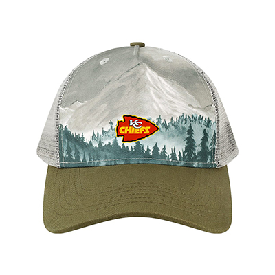 LOCALE Printed Five-Panel Trucker Cap