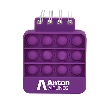 Dimple Silicone Push Pop Notebook