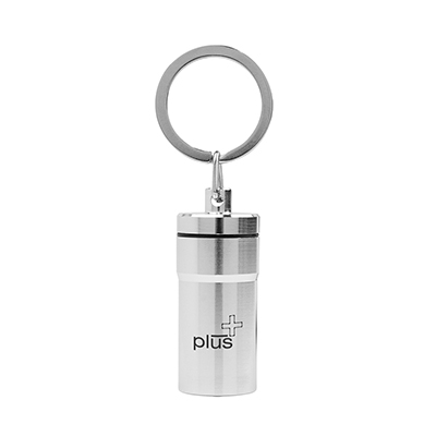 Aluminum Pill Holder Keychain