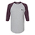 Heather Grey/ Heather Maroon