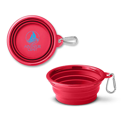 Collapsible Pet Bowl With Carabiner