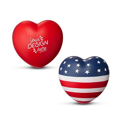 Patriotic Heart Shape Stress Ball